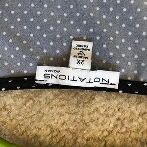 Notations Tops - *3 for $30* Notations 2x polka dot blouse Notations Tops - *3 for $30* Notations 2x polka dot blouse